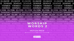 Worship Words 2 - Complete Pack